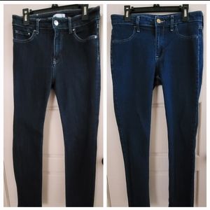 2 HM jeans,Both are Slim Skinny Ankle Jeans  in Size 27 & Size6, dark blue demin